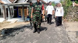 Danrem Tinjau Progres Pembangunan TMMD