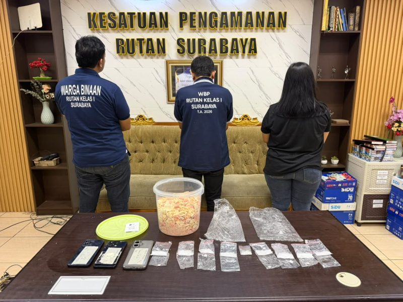 Selundupkan Sabu Lewat Kerupuk Plompong, Pengunjung Rutan Medaeng Sidoarjo Diamankan Petugas